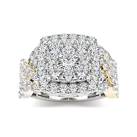 2 CT.T.W. Natural Diamond 10K Two-Tone Gold Engagement Ring