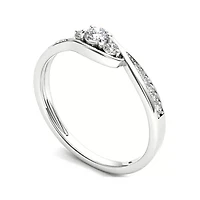 1/ CT.T.W. Natural Diamond 10K Gold 3-Stone Engagement Ring