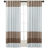 Madison Park Tradewinds 50"W X 84"L Rod Pocket Back Tab Energy Saving Light-Filtering Single Curtain Panel
