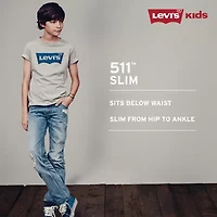 Levi's® Big Kid Boys Adjustable Waist Mid Rise 511™ Slim Fit Jean