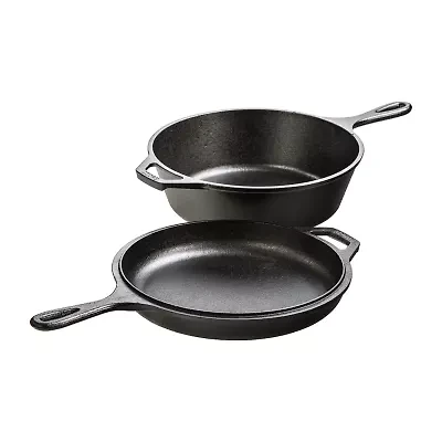 Lodge Cookware 3.2" Cast Iron Combo Cooker Set