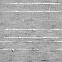 Clean Window Textured Slub Stripe Rod Pocket Sheer Single Curtain Panel