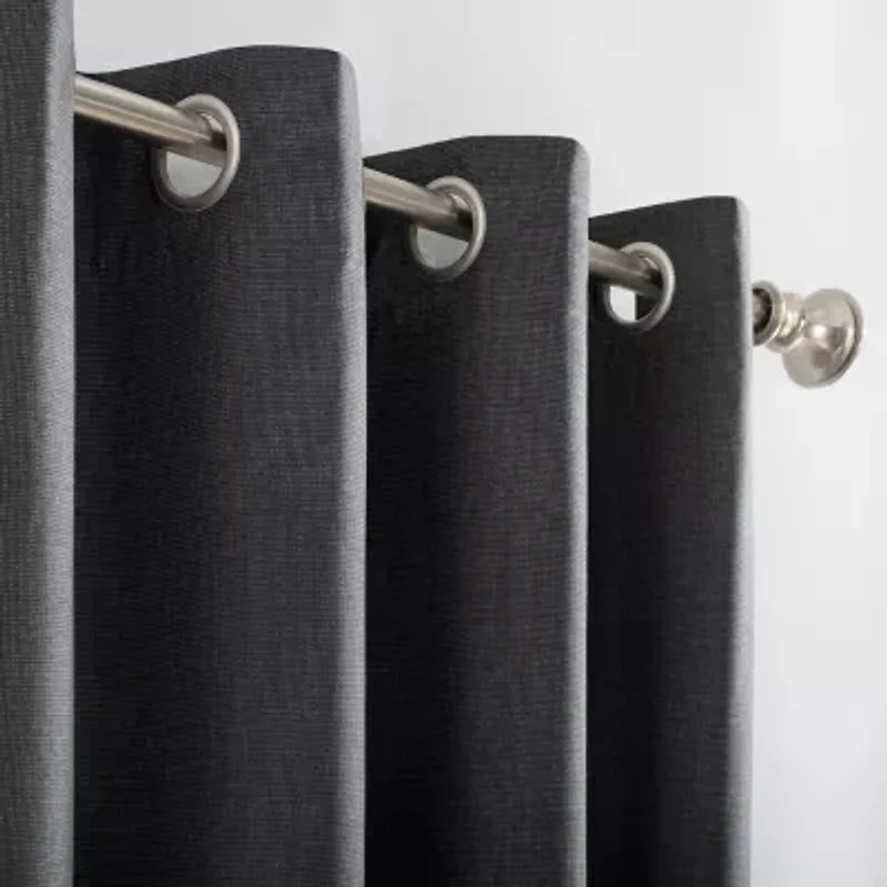 Sun Zero Duran Grommet Top Energy Saving 100% Blackout Single Curtain Panel