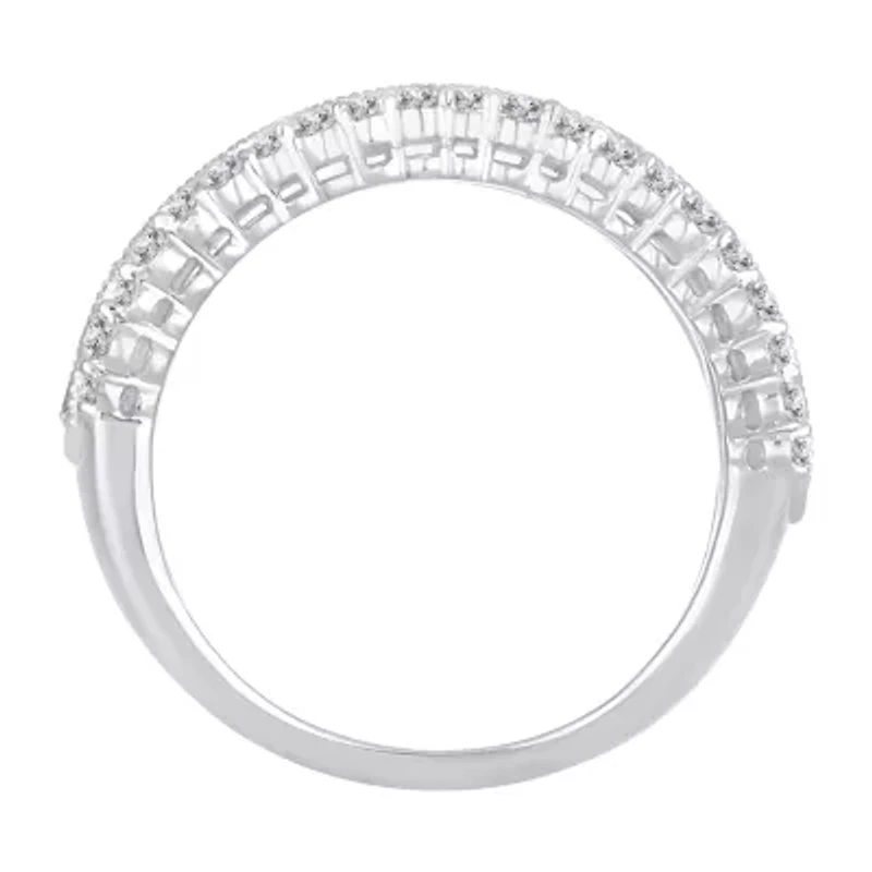 Womens 1 1/2 CT. T.W. Natural White Diamond 10K Gold Anniversary Band