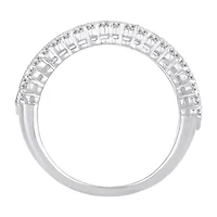 Womens 1 1/2 CT. T.W. Natural White Diamond 10K Gold Anniversary Band