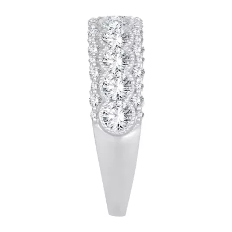 Womens 1 1/2 CT. T.W. Natural White Diamond 10K Gold Anniversary Band