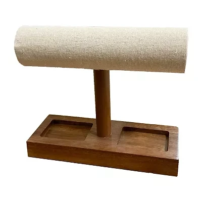 Hives And Honey Lisa Pine Bar White Jewelry Stand