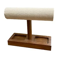 Hives And Honey Lisa Pine Bar White Jewelry Stand