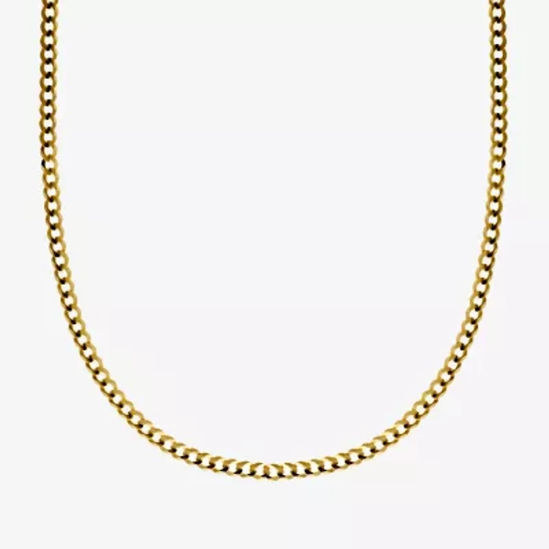 14K Yellow Gold 3.15 MM Curb Necklace