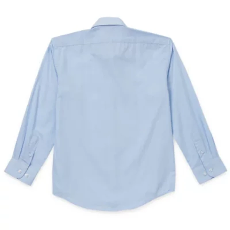 Collection By Michael Strahan Big Kid Boys Long Sleeve Spread Collar Shirt + Tie Set