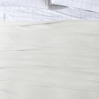 Eddie Bauer Textured Twill Solid Cotton Blanket