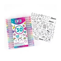 Three Cheers For Girls Gel Pen - 30 Piece Set 30-pc. Craft Kit