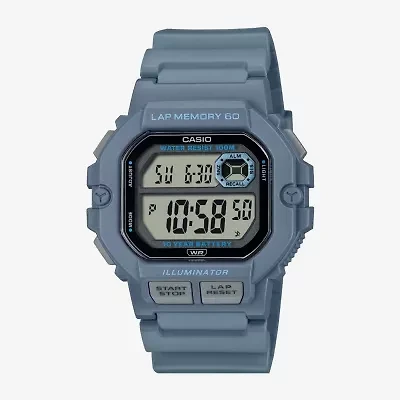 Casio Mens Digital Blue Strap Watch Ws1400h-2av