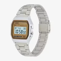 Casio Mens Digital Silver Tone Stainless Steel Bracelet Watch A158wea-9
