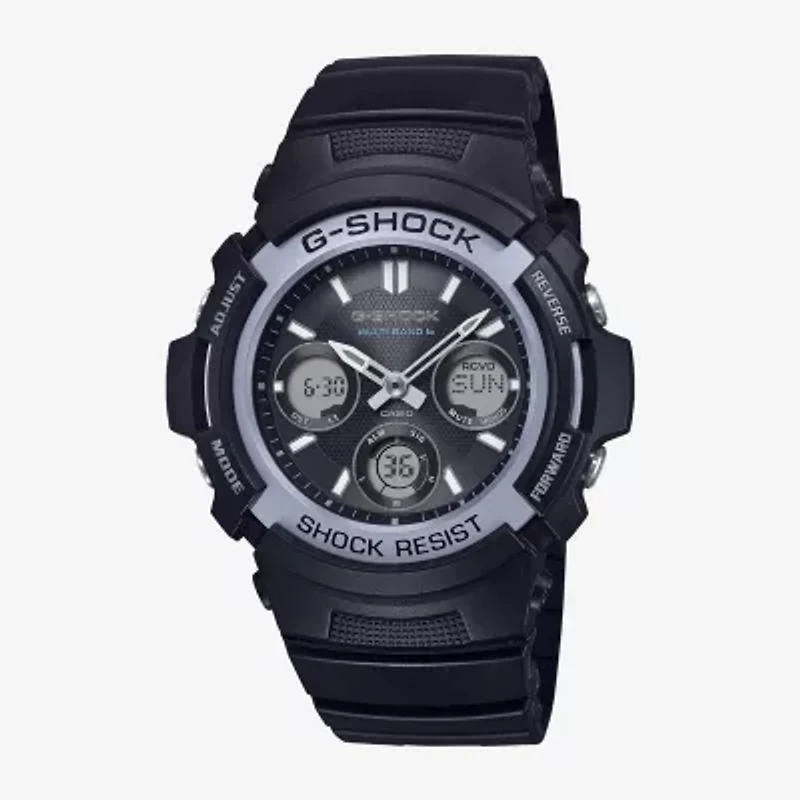 Casio G-Shock Mens Atomic Time Black Strap Watch Awgm100fp1a2