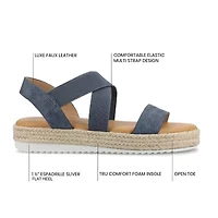 Journee Collection Womens Caroline Wedge Sandals