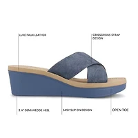 Journee Collection Womens Biara Wedge Sandals