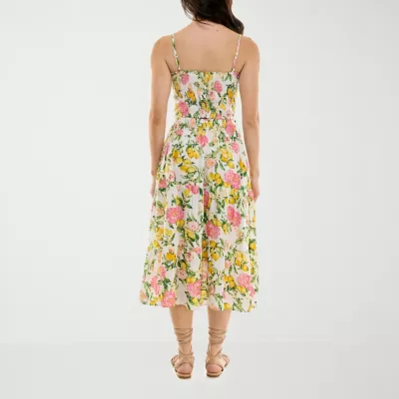 City Triangle Womens Midi Floral Juniors Dress Set