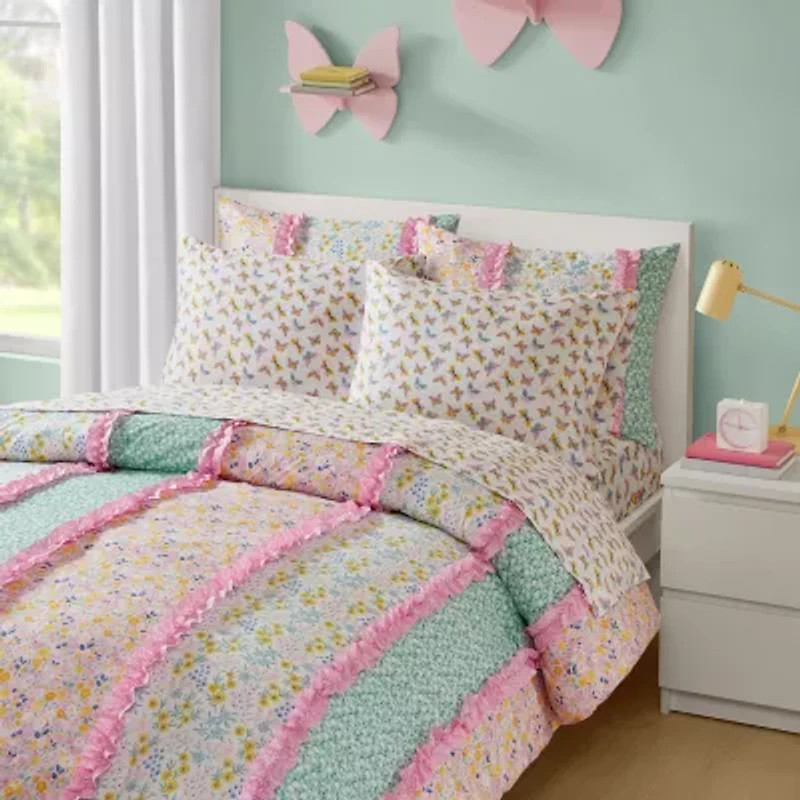 INK+IVY Kids Molly Floral Complete Bedding Set with Sheets