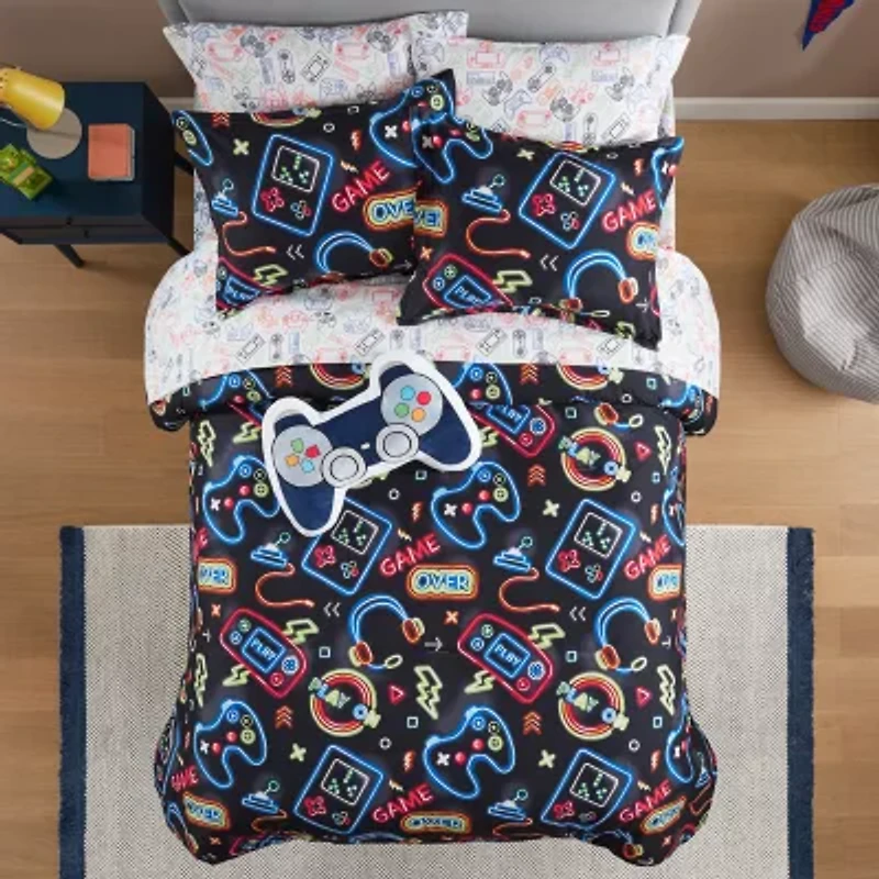 INK+IVY Kids Level Up Complete Bedding Set with Sheets