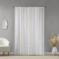 INK+IVY Cora Rod Pocket Back Tab Light-Filtering Set of 2 Curtain Panel
