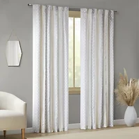 INK+IVY Cora Rod Pocket Back Tab Light-Filtering Set of 2 Curtain Panel