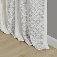 INK+IVY Cora Rod Pocket Back Tab Light-Filtering Set of 2 Curtain Panel