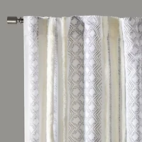 INK+IVY Cora Rod Pocket Back Tab Light-Filtering Set of 2 Curtain Panel