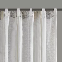 INK+IVY Cora Rod Pocket Back Tab Light-Filtering Set of 2 Curtain Panel