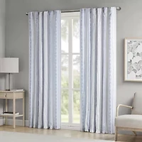 Madison Park Isabella Rod Pocket Back Tab Light-Filtering Single Curtain Panel