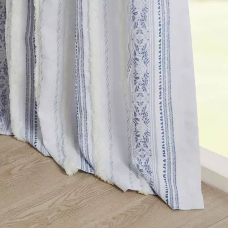 Madison Park Isabella Rod Pocket Back Tab Light-Filtering Single Curtain Panel