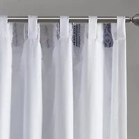 Madison Park Isabella Rod Pocket Back Tab Light-Filtering Single Curtain Panel
