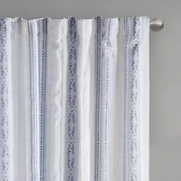 Madison Park Isabella Rod Pocket Back Tab Light-Filtering Single Curtain Panel