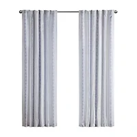 Madison Park Isabella Rod Pocket Back Tab Light-Filtering Single Curtain Panel