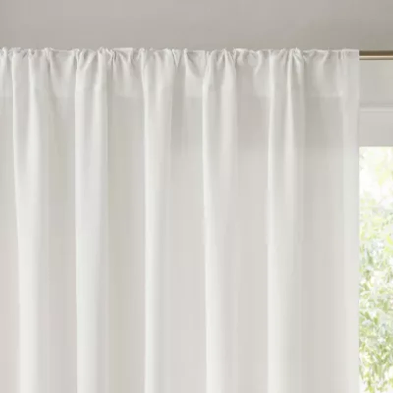 Madison Park Lexus Rod Pocket Back Tab Light-Filtering Set of 2 Curtain Panel
