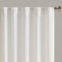 Madison Park Lexus Rod Pocket Back Tab Light-Filtering Set of 2 Curtain Panel
