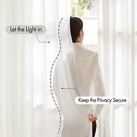 Madison Park Lexus Rod Pocket Back Tab Light-Filtering Set of 2 Curtain Panel