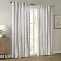 Madison Park Naomi Rod Pocket Back Tab Light-Filtering Single Curtain Panel