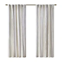 Madison Park Naomi Rod Pocket Back Tab Light-Filtering Single Curtain Panel