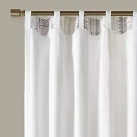 Madison Park Naomi Rod Pocket Back Tab Light-Filtering Single Curtain Panel