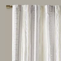 Madison Park Naomi Rod Pocket Back Tab Light-Filtering Single Curtain Panel