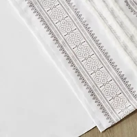 Madison Park Naomi Rod Pocket Back Tab Light-Filtering Single Curtain Panel