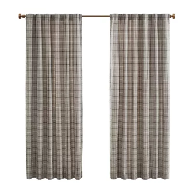 Madison Park Salford Rod Pocket Back Tab Light-Filtering Single Curtain Panel