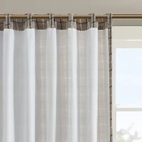 Madison Park Salford Rod Pocket Back Tab Light-Filtering Single Curtain Panel