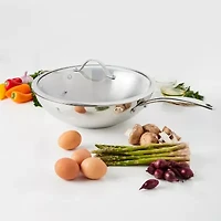 Henckels Aragon Stainless Steel 12.5" Wok with Lid