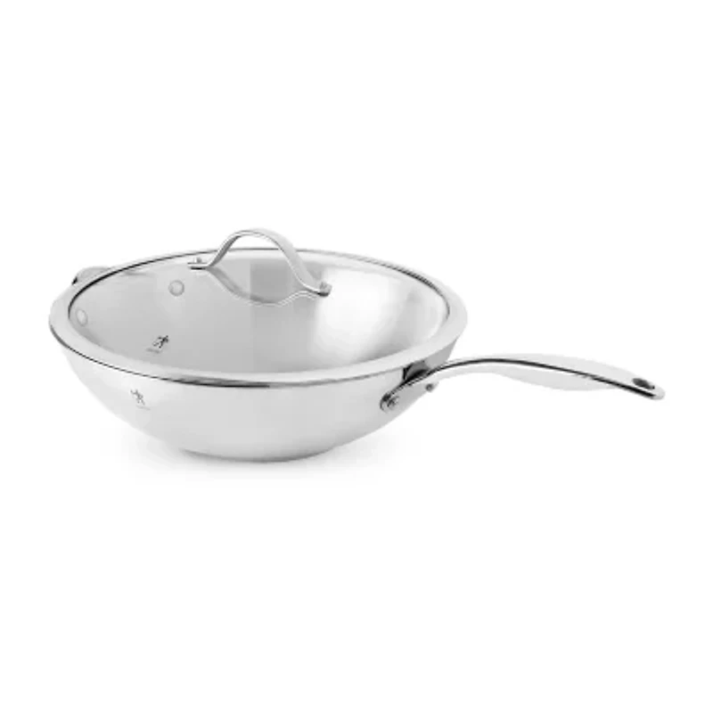 Henckels Aragon Stainless Steel 12.5" Wok with Lid
