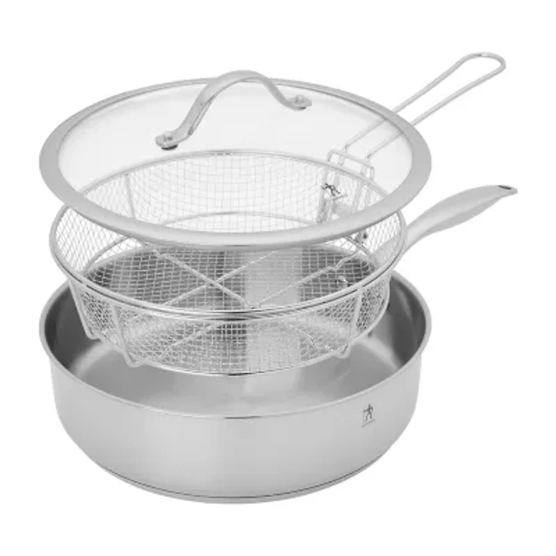 Henckels Aragon Stainless Steel 5-qt. Saute Pan with Lid and Fry Basket