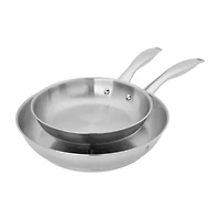 Henckels Aragon Stainless Steel 2-pc. Frypan Set