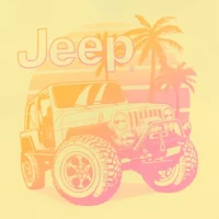 New World Jeep Summer Oversized Tee Womens Crew Neck Short Sleeve Loose Fit Juniors Graphic T-Shirt