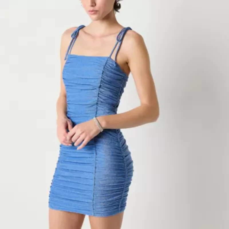Jump Apparel Womens Juniors Sleeveless Bodycon Dress